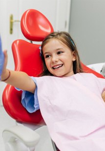 Child at the dentist