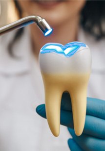 Man smiling in the dental chair